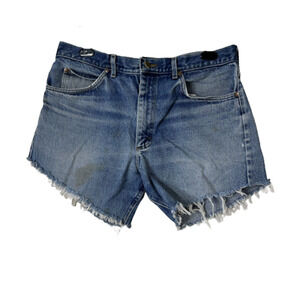 Lee Womens Vintage Denim Distressed Cut Off Jean Shorts Size 38